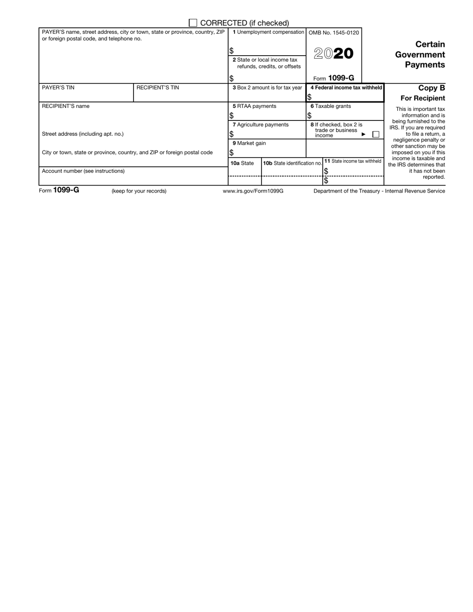 IRS Form 1099-G Certain Government Payments, Page 4