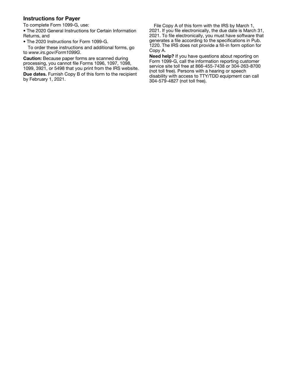 IRS Form 1099-G Certain Government Payments, Page 8