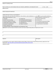 IRS Form 6524 Chief Counsel Application Honors/Summer, Page 2