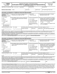 IRS Form 13551 Application to Participate in the IRS Acceptance Agent Program, Page 3