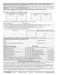 IRS Form 13614-NR Nonresident Alien Intake and Interview Sheet, Page 2