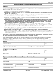 IRS Form 13930-A Application for Central Withholding Agreement Less Than 10,000, Page 3
