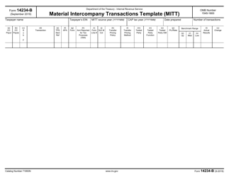 IRS Form 14234-B Material Intercompany Transactions Template (Mitt)
