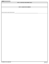 DA Form 67-10-1A Officer Evaluation Report Support Form, Page 3