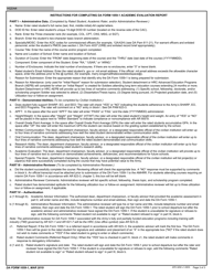 DA Form 1059-1 Civilian Institution Academic Evaluation Report, Page 3