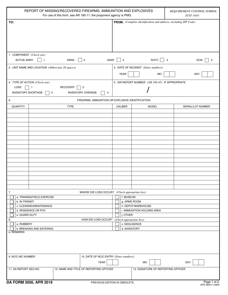 Download Fillable Da Form 3056 Army Myservicesupport - vrogue.co