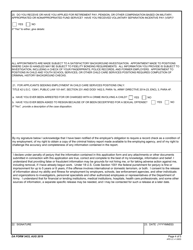 DA Form 3433 Application for Nonappropriated Fund Employment, Page 4
