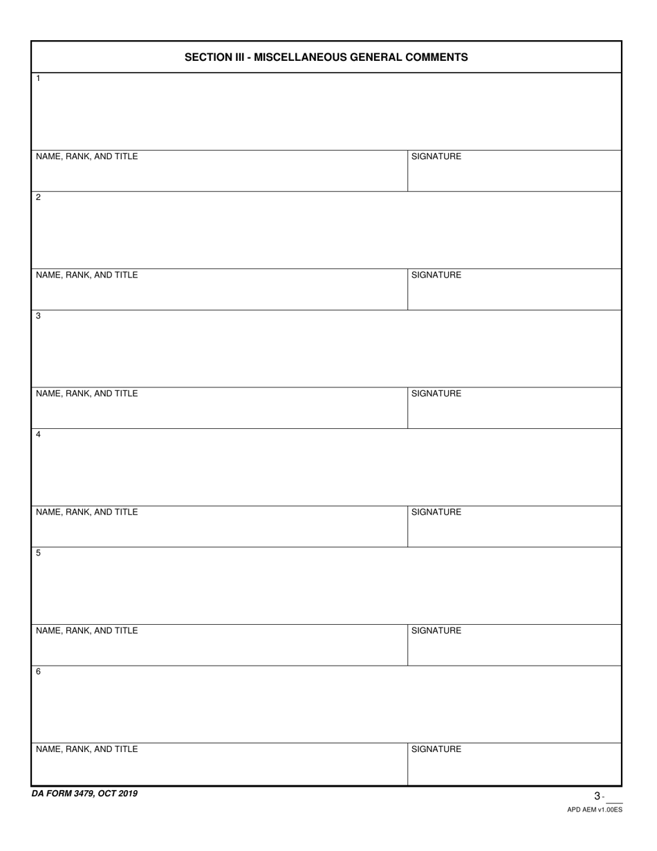 DA Form 3479 Training and Proficiency Record - Air Traffic Controller, Page 10