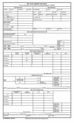 Document preview: DA Form 4200 Met Data Correction Sheet