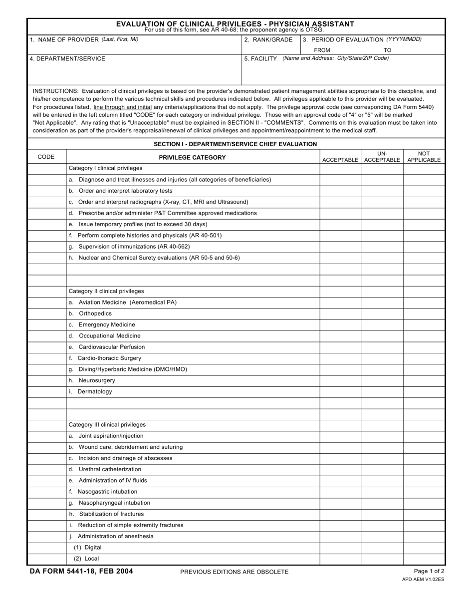 DA Form 544118 Fill Out, Sign Online and Download Fillable PDF
