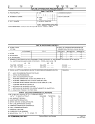Document preview: DA Form 5648 Agr Job Authorization (Request/Change)