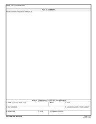 DA Form 7696 Commander&#039;s Performance and Capability Checklist, Page 2