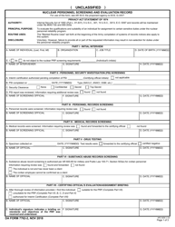 DA Form 7762-2 Nuclear Personnel Screening and Evaluation Record