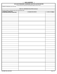 DA Form 7762-2 Nuclear Personnel Screening and Evaluation Record, Page 3