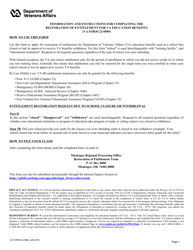 Document preview: VA Form 22-0989 Education Benefit Entitlement Restoration Request Due to School Closure or Withdrawal
