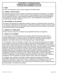 VA Form 10-10171 Veterans Care Agreement, Page 14