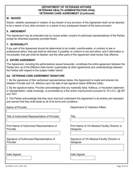 VA Form 10-10171 Veterans Care Agreement, Page 16