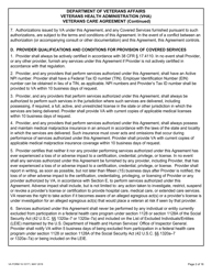 VA Form 10-10171 Veterans Care Agreement, Page 2