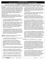 Document preview: VA Form 10-0003K-2 Employee Incentive Scholarship Program (Eisp) Agreement