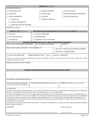 VA Form 10-10172 Community Care Provider - Request for Service, Page 2