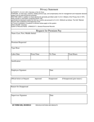 Document preview: AF Form 428 Privacy Statement