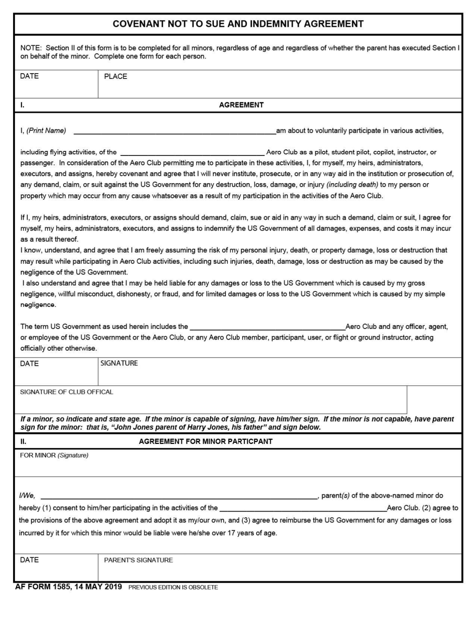 AF Form 1585 - Fill Out, Sign Online and Download Fillable PDF ...
