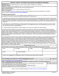 59 MDW Form 15 Financial Conflict of Interest Disclosure for 59 Mdw Key Personnel