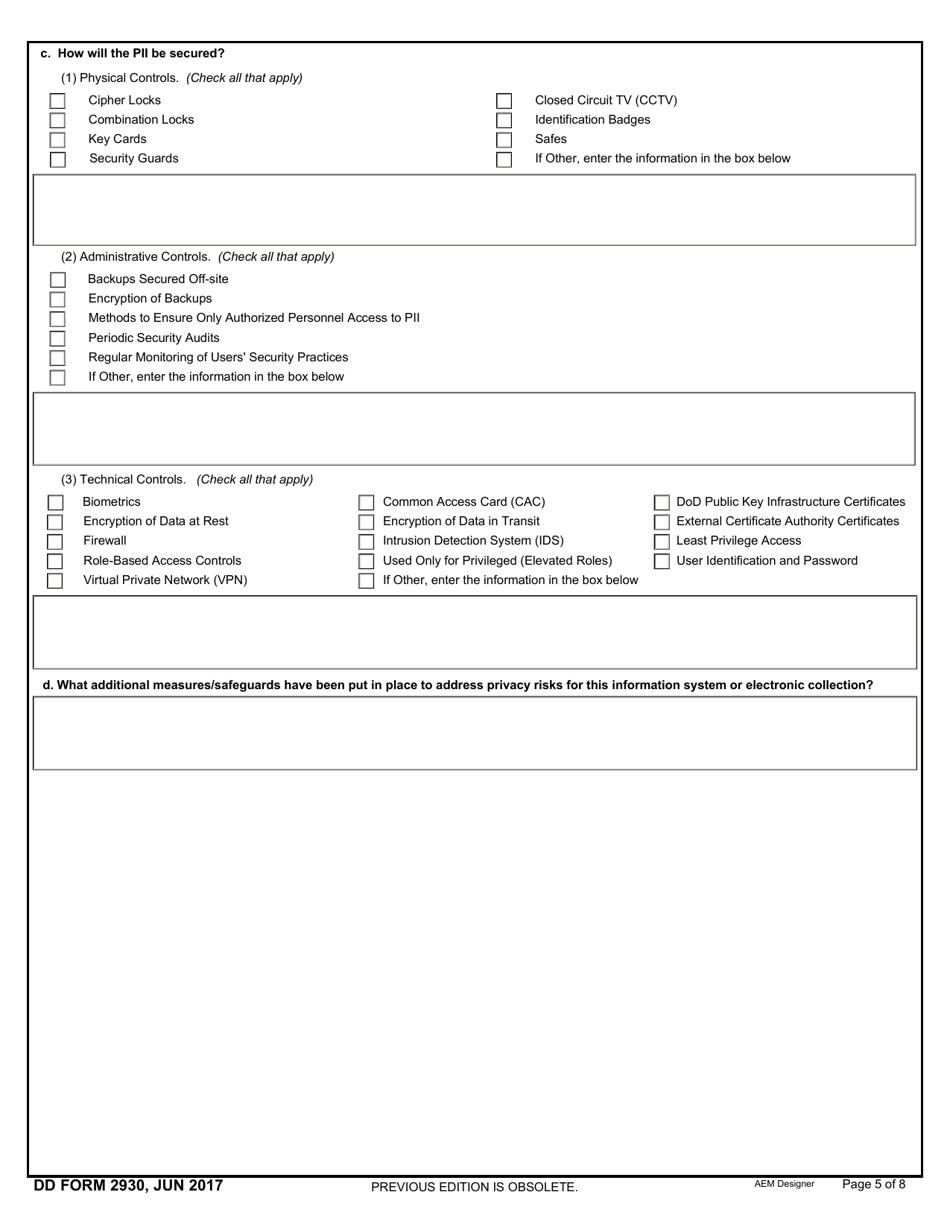 Dd Form 2930 Fill Out Sign Online And Download Fillable Pdf