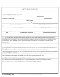 Document preview: DD Form 490 Page 6 Certified Record of Trial
