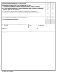 DD Form 455 Report of Proceedings to Vacate Suspension of a Court-Martial Sentence, Page 3