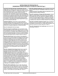 Document preview: Instructions for DD Form 1692 Page 4 Engineering Change Proposal (Ecp)