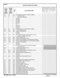 DD Form 1949-1 Part II Lsar Data Selection Sheet, Page 3