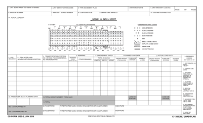 DD Form 2130-2 Download Fillable PDF or Fill Online C-130 E/H/J Load ...