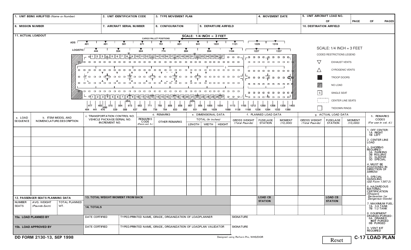 DD Form 2130-13 Download Fillable PDF or Fill Online C-17 Load Plan ...