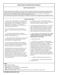 DD Form 2345 Militarily Critical Technical Data Agreement, Page 2