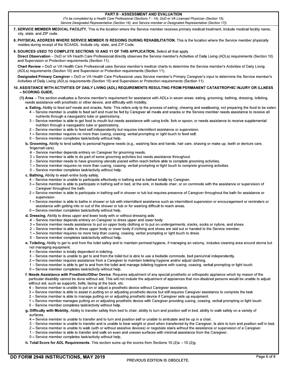 DD Form 2948 Download Fillable PDF Or Fill Online Special Compensation dd-form-2948-download-fillable-pdf-or-fill-online-special-compensation