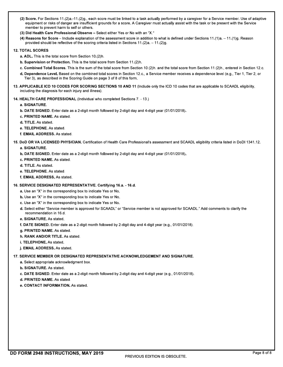 DD Form 2948 Download Fillable PDF Or Fill Online Special Compensation dd-form-2948-download-fillable-pdf-or-fill-online-special-compensation