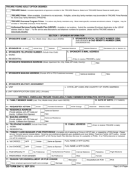 DD Form 2947-5 TRICARE Young Adult Application (South), Page 2