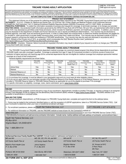 DD Form 2947-4  Printable Pdf