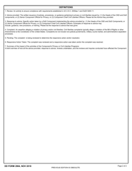 DD Form 2984 Component Privacy and Civil Liberties Report (42 U.s.c. 2000ee-1), Page 2