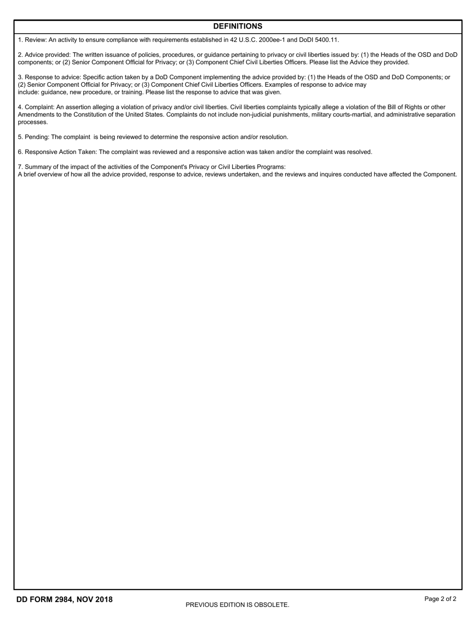 DD Form 2984 Fill Out Sign Online And Download Fillable PDF