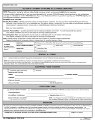 DD Form 3043-1 TRICARE Select Enrollment, Disenrollment, and Change Form (East), Page 4