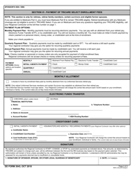 DD Form 3043 TRICARE Select Enrollment, Disenrollment, and Change Form, Page 4