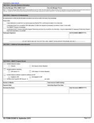 DD Form 3067-8 Smart Scholarship Recruitment Internship Request, Page 2