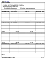 DD Form 3067-2 Smart Scholarship Educational Work Plan, Page 2