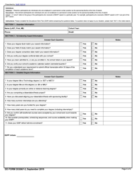 DD Form 3067-2 Smart Scholarship Educational Work Plan, Page 6