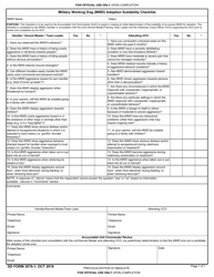 Dd Form 3076-1 Download Fillable Pdf Or Fill Online Military Working 