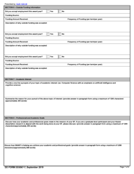DD Form 3067-7 Smart Scholarship Phase 1 Annual Report, Page 7