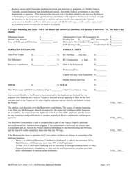 SBA Form 2234 Part C Eligibility Information Required for 504 Submission (PCLP), Page 4