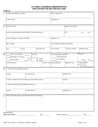 SBA Form 1244 Application for Section 504 Loan, Page 2